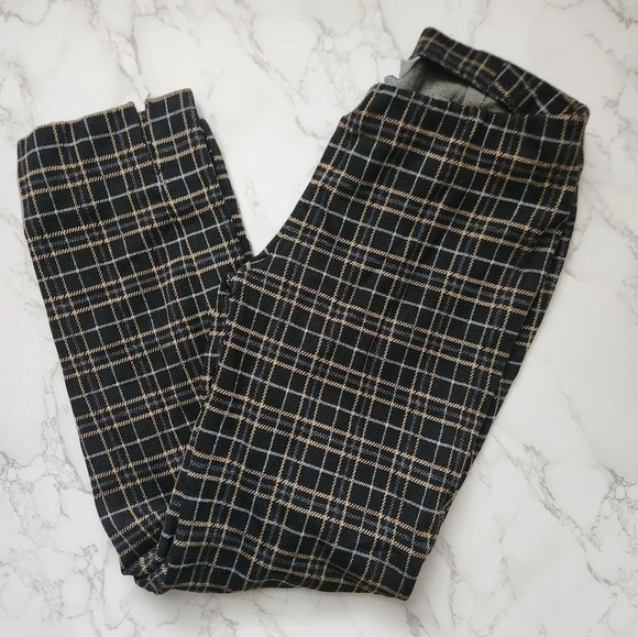J.Jill | Plaid Ponte Slim Leg Pull On Stretch Pants - Size S Petite - Picture 1 of 11